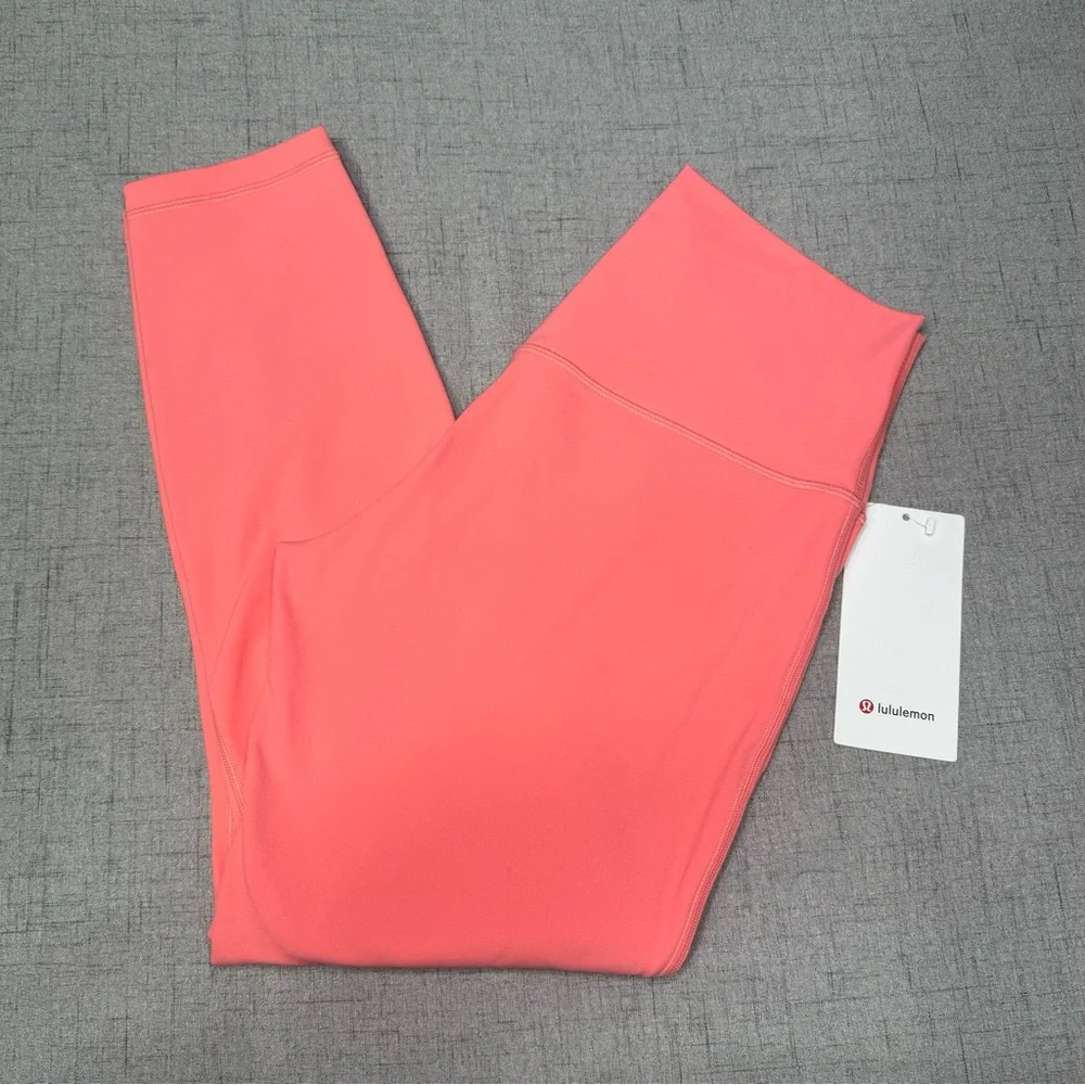 Lululemon Align High Rise Pant Leggings Raspberry Cream 8 10 NWT